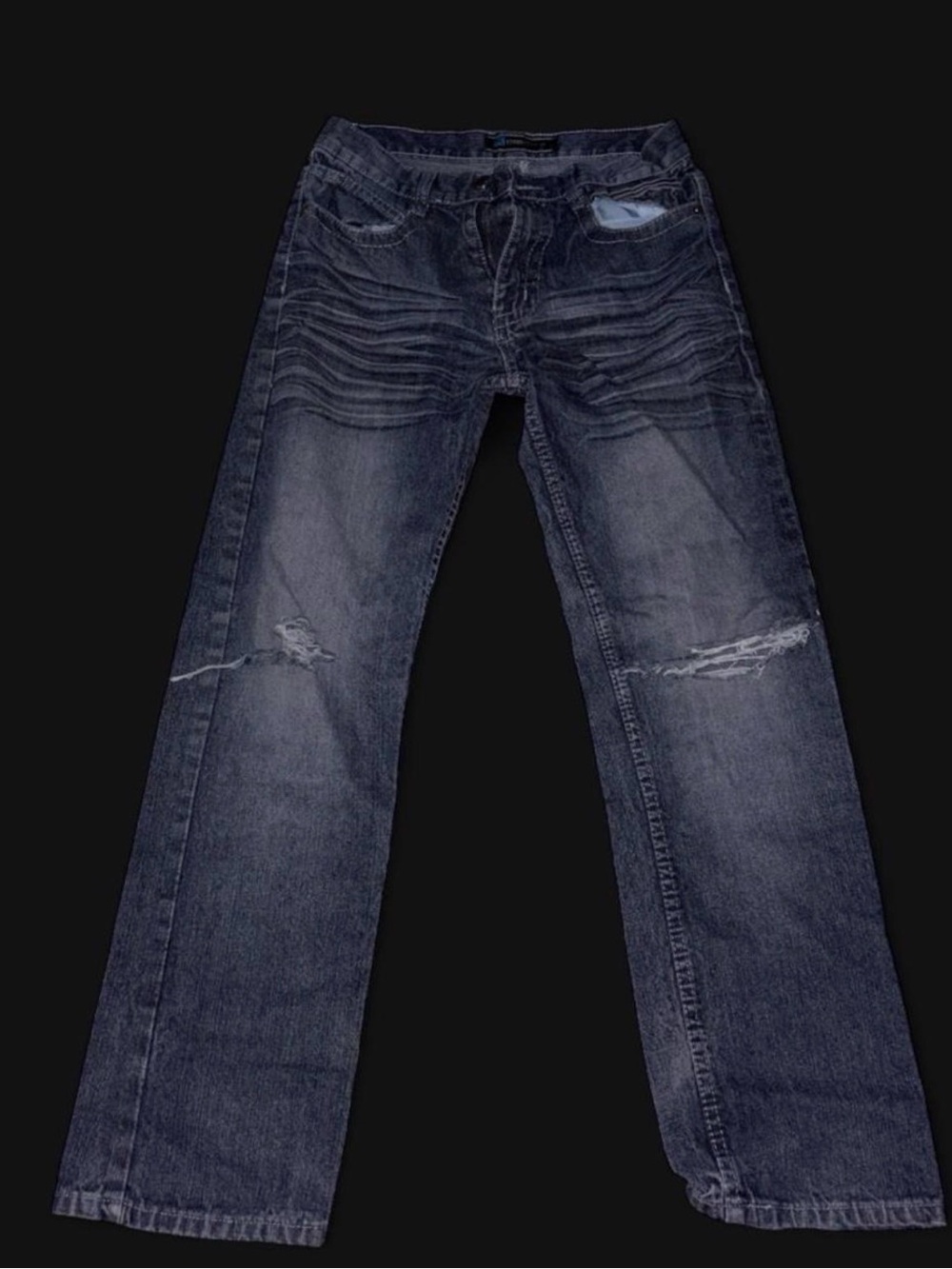 Women’s Boot Cut Jeans in Faded Dark Blue